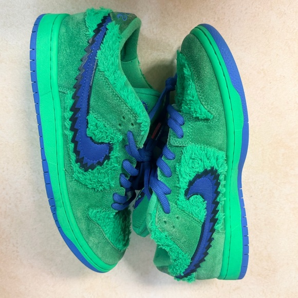 NIKE x Grateful Dead SB Dunk Low "Green Bear" Men’s Size 11 # CJ5378-300 - Picture 14 of 16